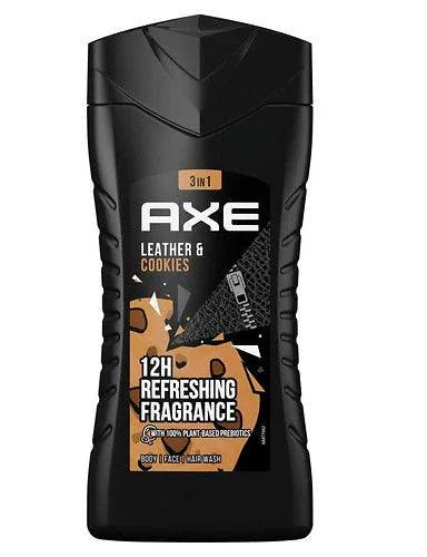 Axe-3-in-1-Douchegel-Leather-Cookies-250-ml-1-e1737452986294 - K Drogerie