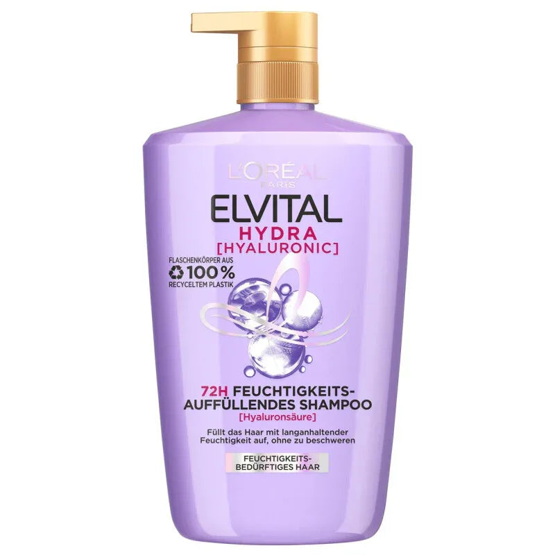 L'Oréal Paris Elvital Hydra Hyaluronic Shampoo 1000 ml - K Drogerie