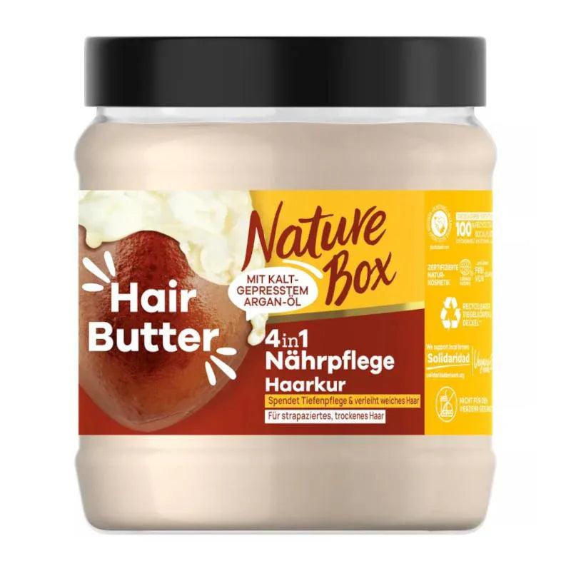 Nature Box 4-in-1 Hair Butter Argan Olie 300 ml - voedende haarboter met koudgeperste arganolie