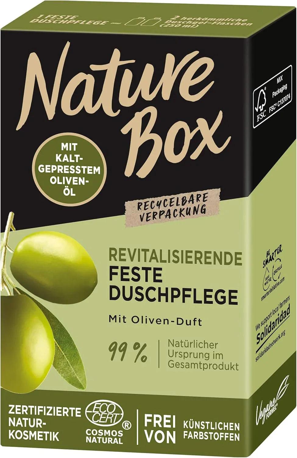 Nature Box Body Bar Olijf 100 gr - vaste douchezeep met olijfolie