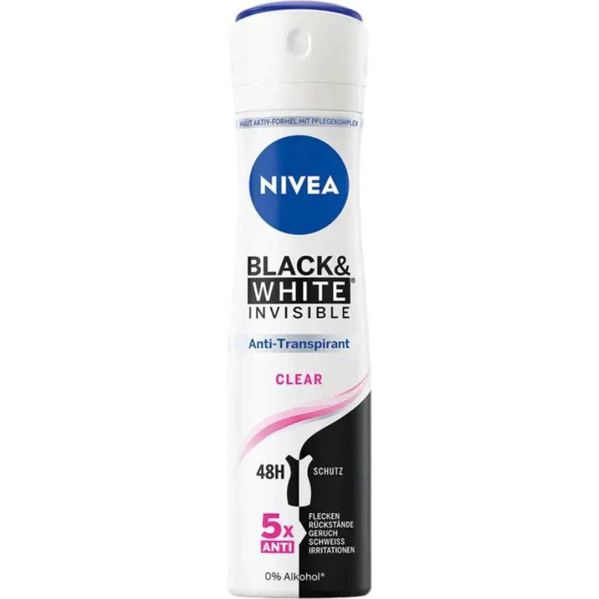 NiveaBlack_WhiteDeodorantSpray150ml - K Drogerie