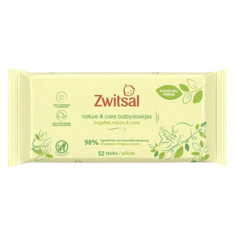 Zwitsal Nature & Care Babydoekjes 52 Stuks