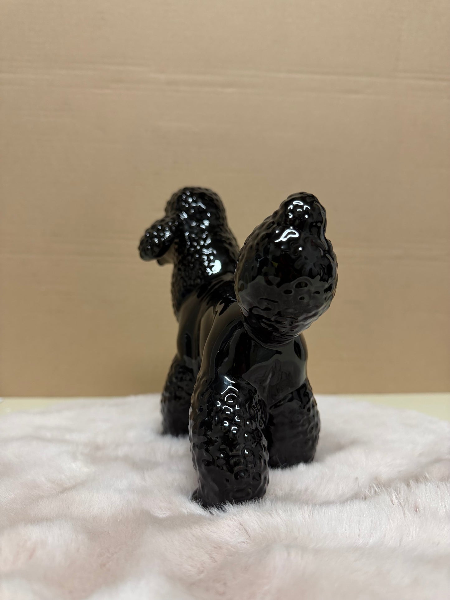 Decoratief Beeld - Poedel Staand - Keramiek - 19 cm (nieuw)