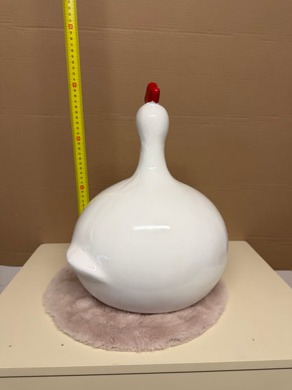 Decoratief Beeld - Kip Ballon - Keramiek - 19 cm (nieuw)