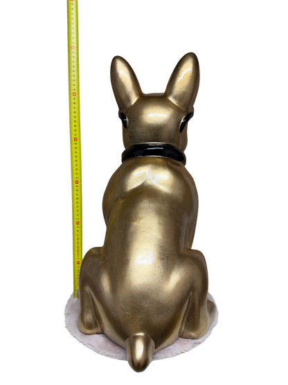 Decoratief beeld - Franse bulldog met zonnebril - polyresin - 60 cm (nieuw)