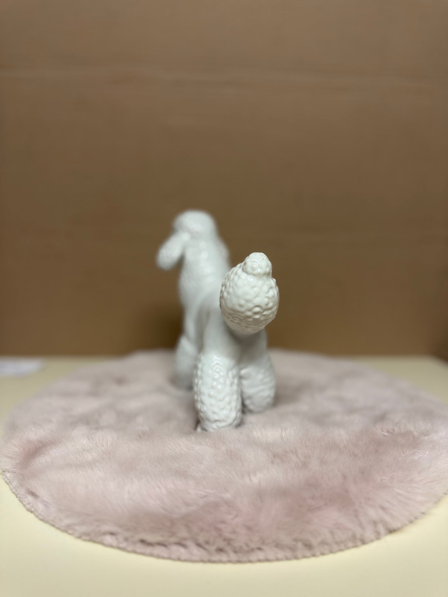 Decoratief Beeld - Poedel Staand - Keramiek - 19 cm (nieuw)