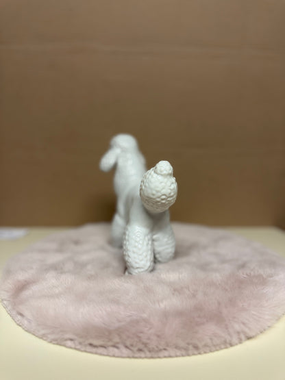 Decoratief Beeld - Poedel Staand - Keramiek - 19 cm (nieuw)