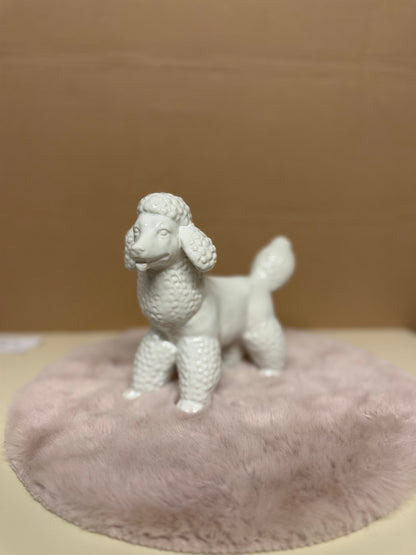 Decoratief Beeld - Poedel Staand - Keramiek - 19 cm (nieuw)