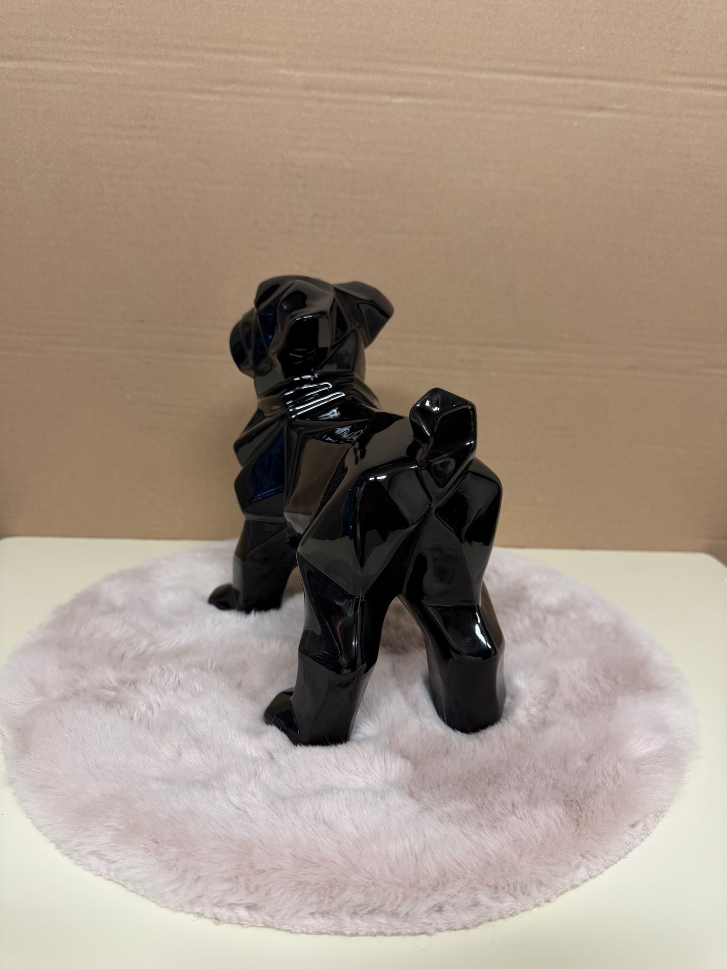 Decoratief Beeld - Bulldog Origami - Keramiek - 22 cm (nieuw)