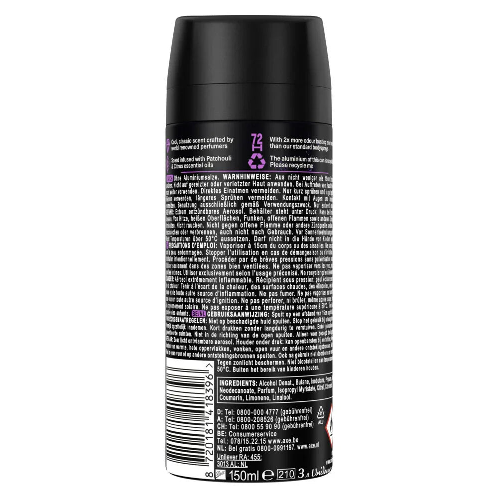 Axe Deodorant Bodyspray Purple Patchouli 150 ml - K Drogerie