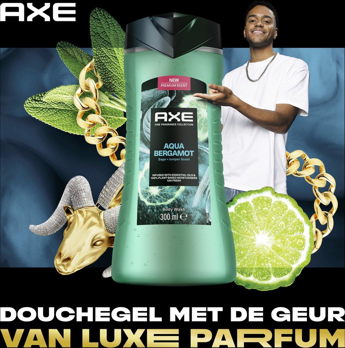 Axe Fine Fragrance Collection Aqua Bergamot Douchegel  300 ml - K Drogerie