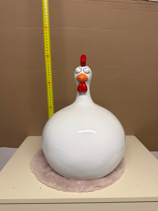 Decoratief Beeld - Kip Ballon - Keramiek - 19 cm (nieuw)
