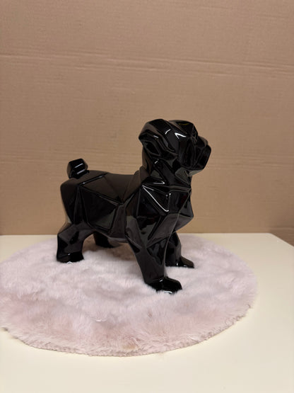 Decoratief Beeld - Bulldog Origami - Keramiek - 22 cm (nieuw)