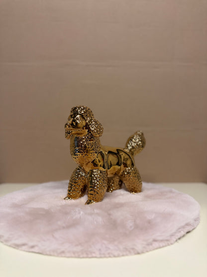 Decoratief Beeld - Poedel Staand - Keramiek - 19 cm (nieuw)