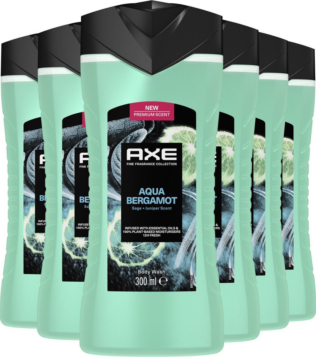 Axe Fine Fragrance Collection Aqua Bergamot Douchegel 6 x 300 ml