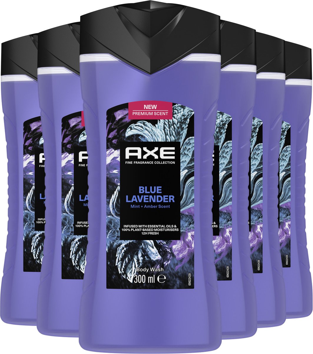 Axe Fine Fragrance Collection Blue Lavender Douchegel 6 x 300 ml