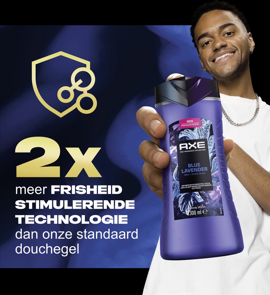 Axe Fine Fragrance Collection Blue Lavender Douchegel 6 x 300 ml
