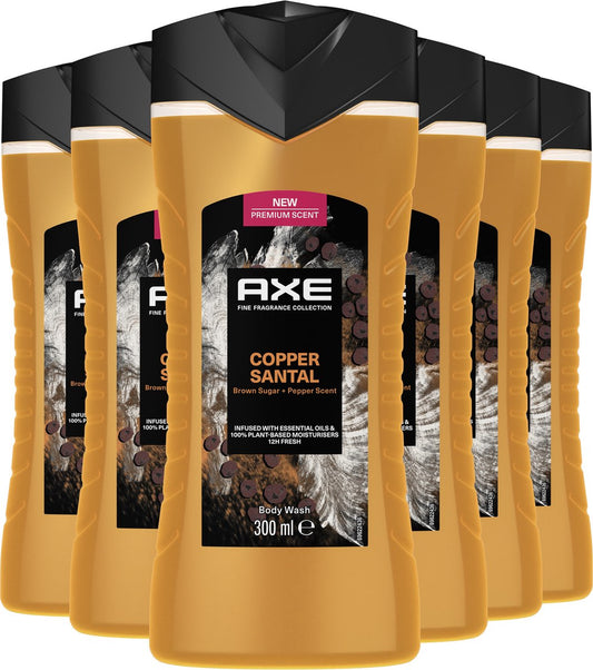 Axe Fine Fragrance Collection Copper Santal Douchegel 6 x 300 ml