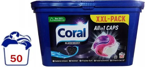 Coral Black Velvet Caps All-in-One 50 Caps - K Drogerie