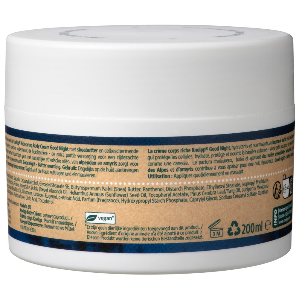 Kneipp Body Cream Good Night Rich Caring 200 ml