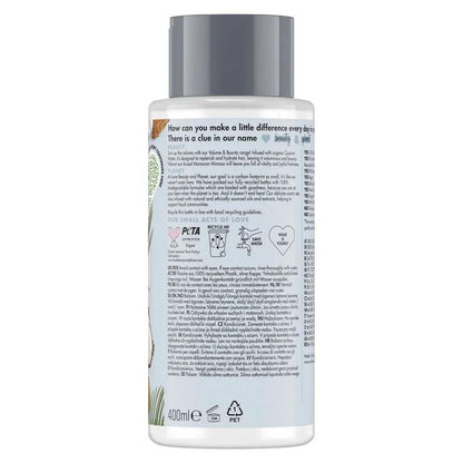Love Beauty and Planet Conditioner Coconut Water & Mimosa Flower 400 ml - hydraterende conditioner - Etiket