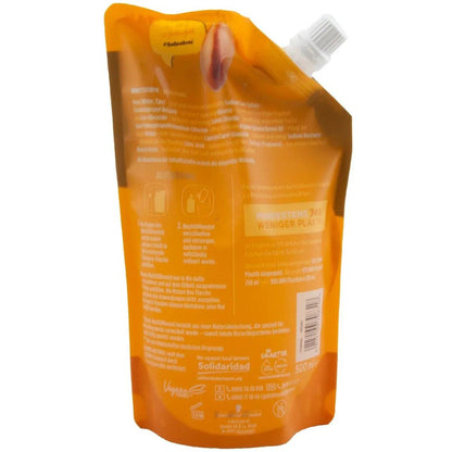 Nature Box Argan Shampoo Navulling 500 ml - navulling shampoo met arganolie Achterkant verpakking