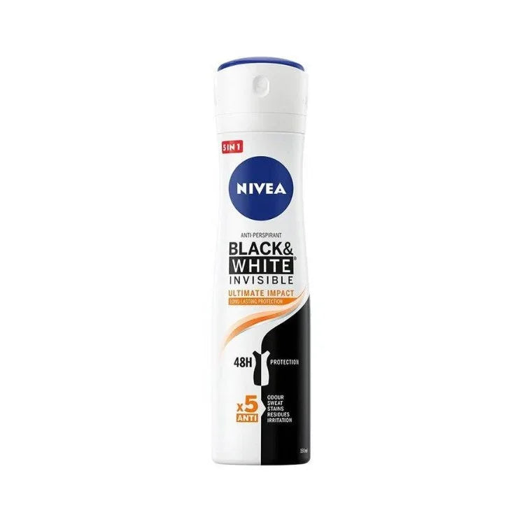 Nivea Black & White Ultimate Impact Deodorant Spray 150 ml - K Drogerie