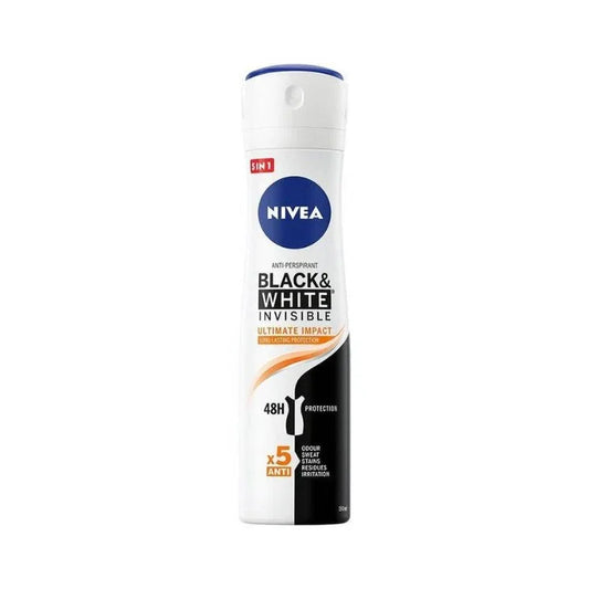 Nivea Black & White Ultimate Impact Deodorant Spray 150 ml - K Drogerie