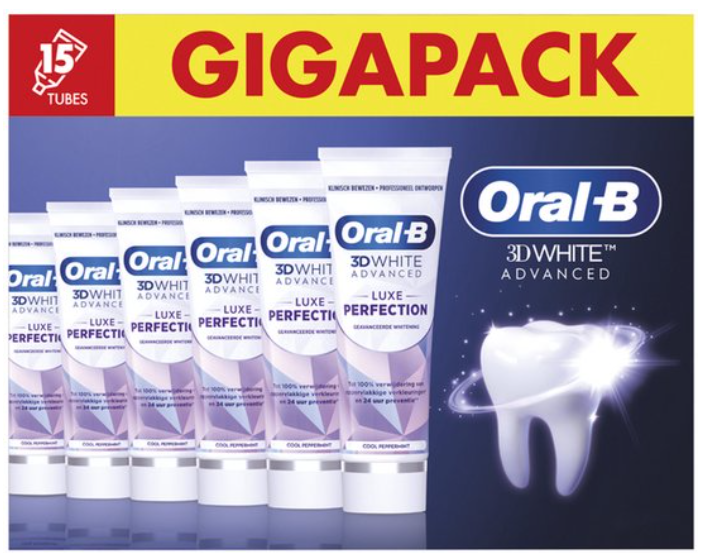 Oral-B 3D White Luxe Tandpasta 15 x 75 ml