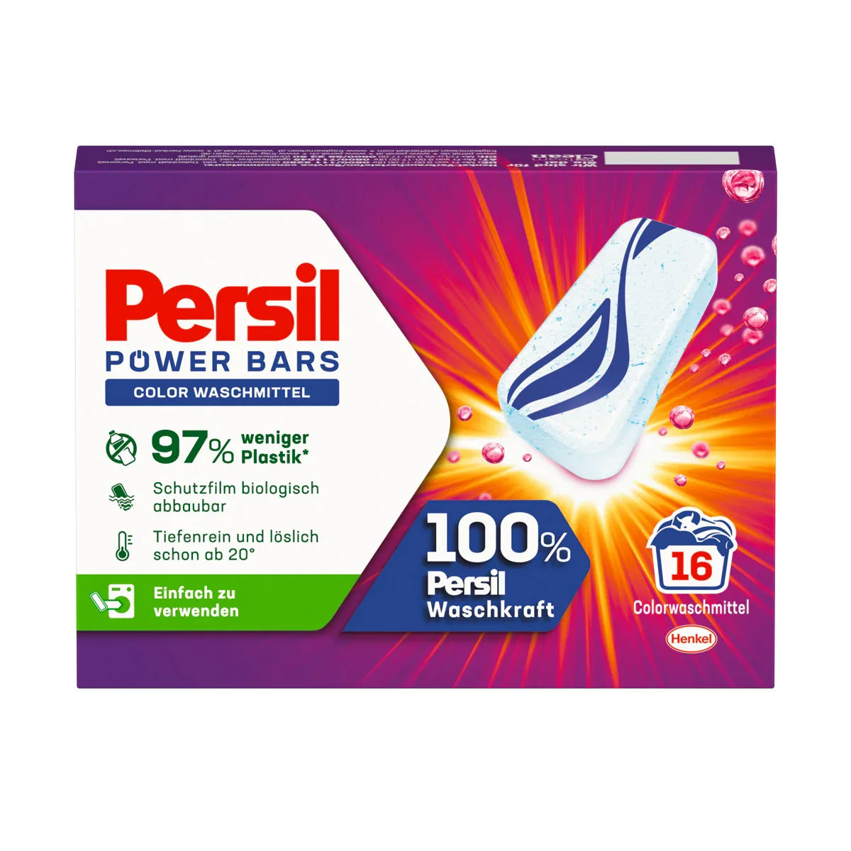 Persil Wasmiddel Power Bars Color 16 stuks - K Drogerie