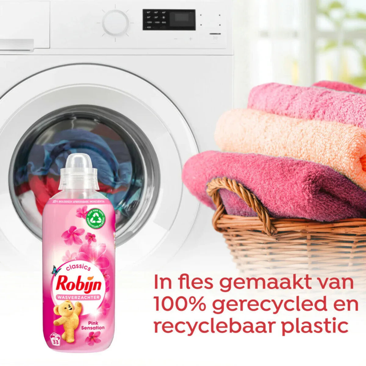 Robijn Wasverzachter Pink Sensation 33 Wasbeurten 825 ml - K Drogerie