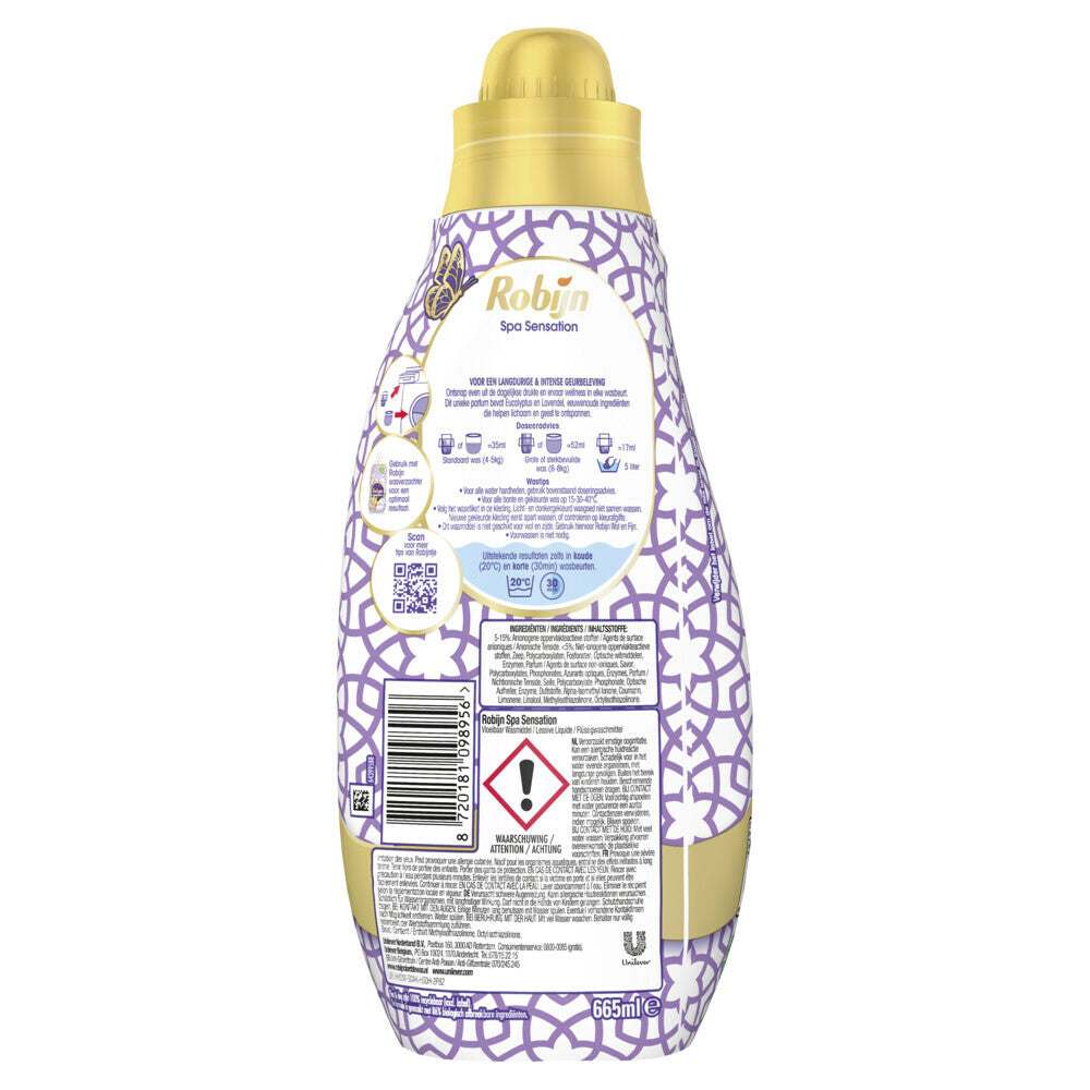 Robijn Wasmiddel Spa Sensation 665 ml 19 Wasbeurten