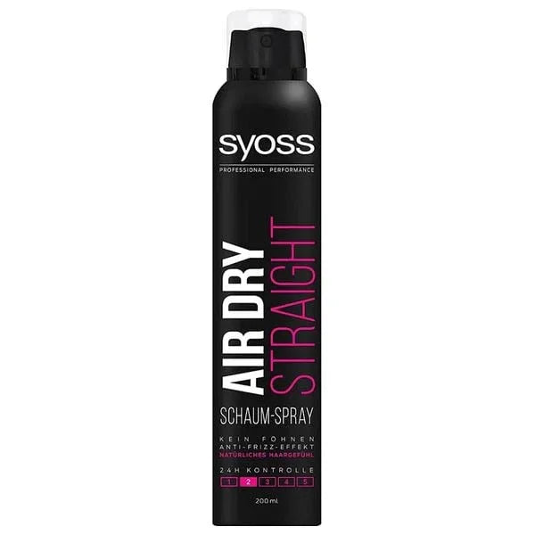 Syoss Air Dry Straight Hold Mousse 200 ml - K Drogerie