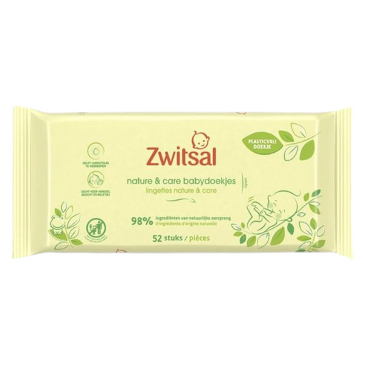 Zwitsal Nature & Care Babydoekjes 52 Stuks